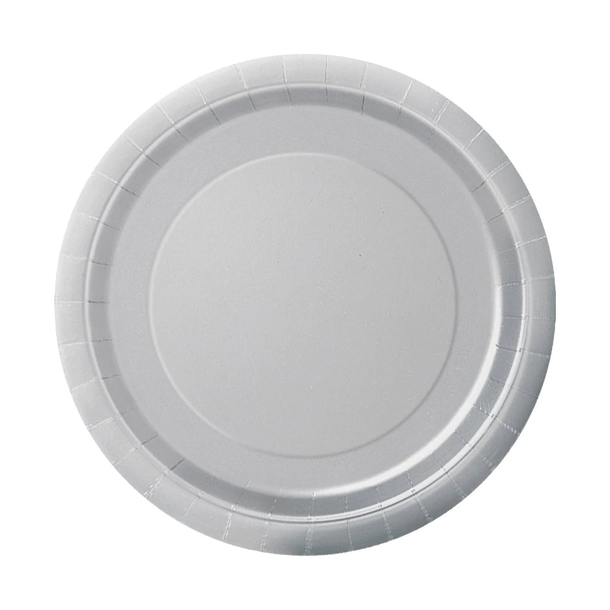 Silver Round 7 Inch Paper Plates