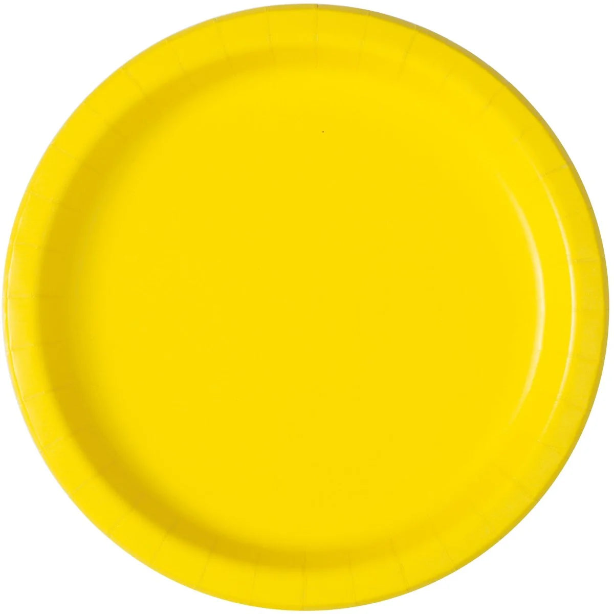 Yellow Round 9 Inch Paper Plates
