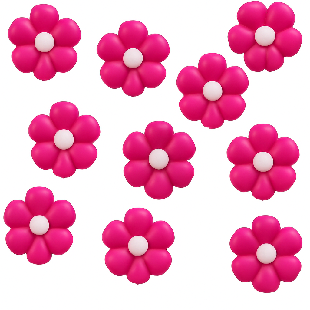 Pink Pastel and White Floral Balloon