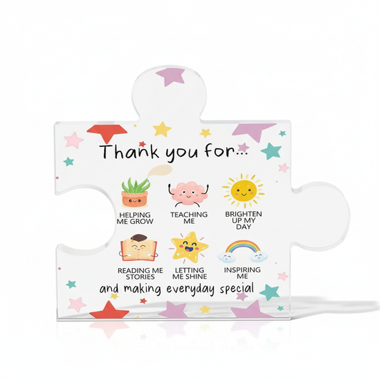 Teacher's day Acrylic Puzzle Desk Decor 10x10 cm