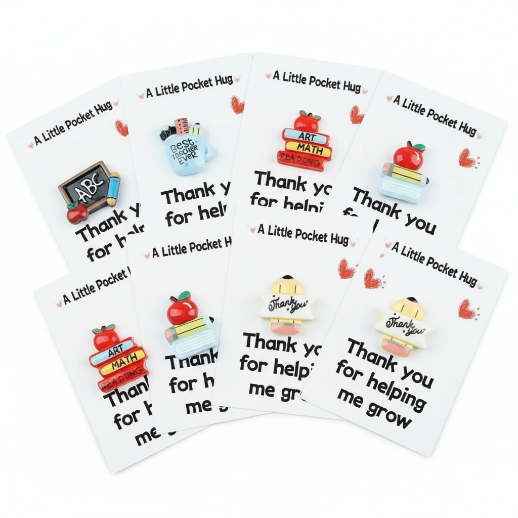 Teacher's Day Card with Resin Pin Holder