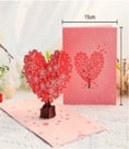 Load image into Gallery viewer, Red Bloom Heart Tree 3D Pop Up Card

