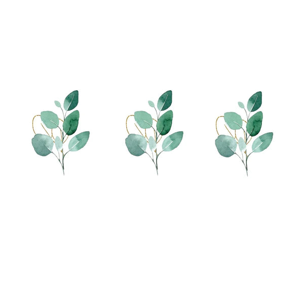 Green Foliage Leaves Cake Toppers