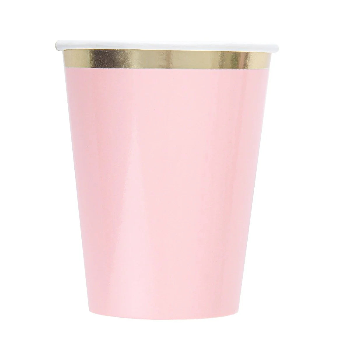 Pink & Gold Coral Line Theme Paper Cups