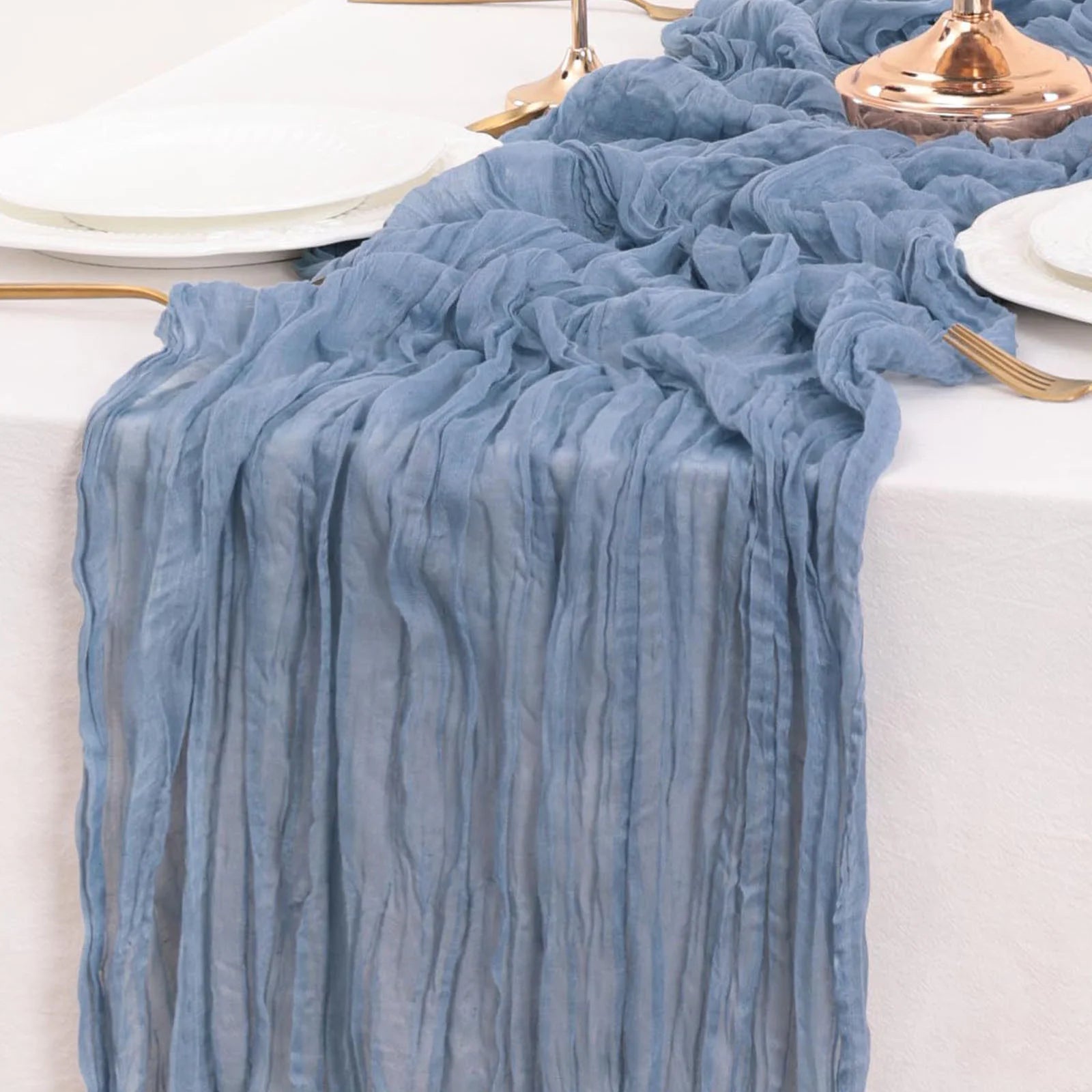 Blue Bohemian Table Runner
